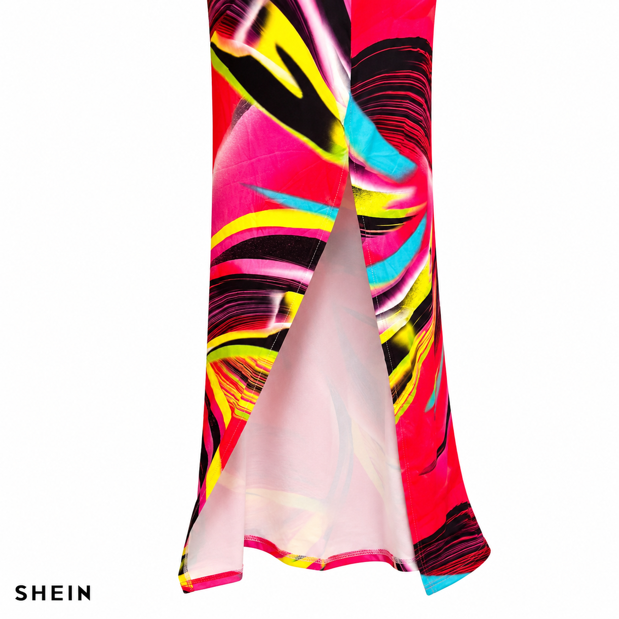 SHEIN Women's Strapless Abstract Print Maxi Dress | Bodycon Tube Dress | Summer Vacation & Beach Wear